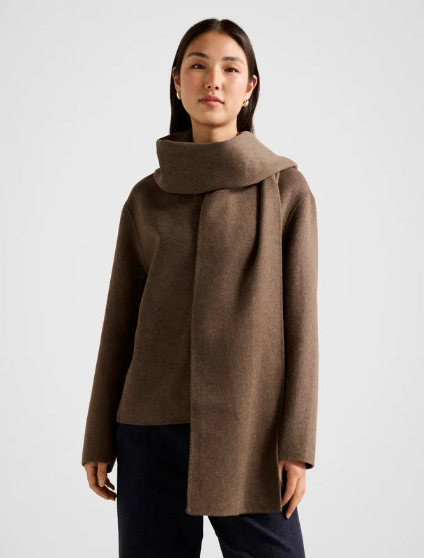 فورايفر نيو Sutton Scarf Coat